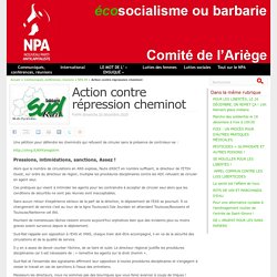 20 déc. 2020 Action contre répression cheminot - NPA - Comité de l'Ariège