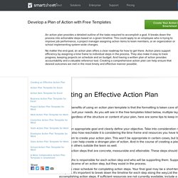 Free Action Plan Templates - Smartsheet