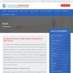 Actionable Steps for Agile Project Management with Teams - Training Creatively