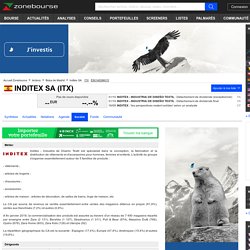INDITEX SA : Actionnaires Dirigeants et Profil Société