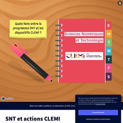 SNT et actions CLEMI by edwige.jamin on Genial.ly