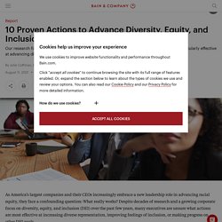 10 Proven Actions to Advance Diversity, Equity, and Inclusion