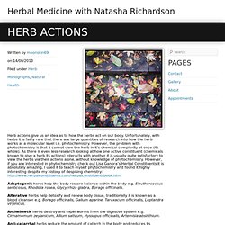 Rowan Remedies » Herb Actions – Rowan Remedies