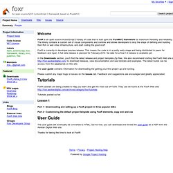 foxr - An open source MVC ActionScript 3 framework based on PureMVC