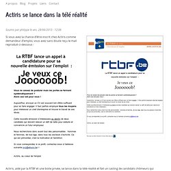 modele cv actiris