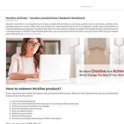 McAfee.com/Activate - Enter your code - Download, Install & McAfee activate