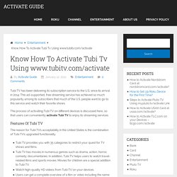 How To Activate Tubi TV Account on Amazon Firestick, PlayStation