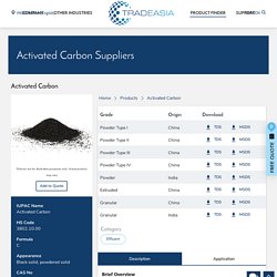 Activated Carbon Suppliers, Exporter