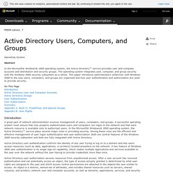 Active Directory Users, Computers, and Groups