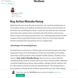 Buy Active Manuka Honey