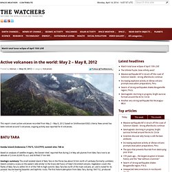 Active volcanoes in the world: May 2 – May 8, 2012