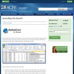 ActiveData for Excel®