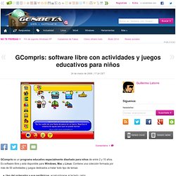 GCompris: software libre con actividades y juegos educativos para niños