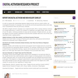 Report on Digital Activism and Non-Violent Conflict
