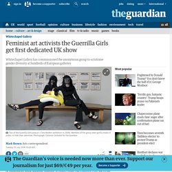 Feminist art activists the Guerrilla Girls get first dedicated UK show