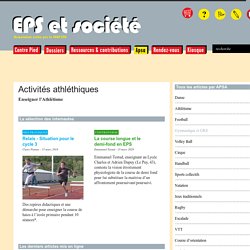 Activités athléthiques