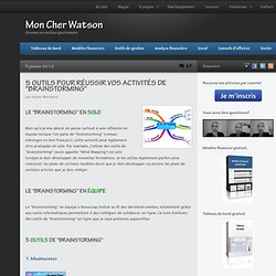 5 OUTILS POUR RÉUSSIR VOS ACTIVITÉS DE « BRAINSTORMING 