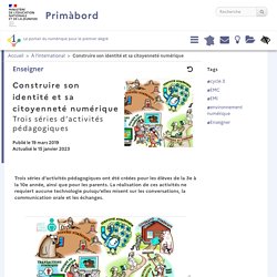 Des activités sur l’identité et citoyenneté numérique - Prim à bord