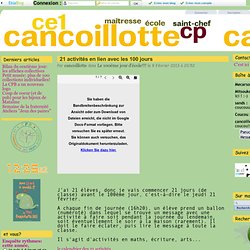 21 activités en lien avec les 100 jours - Cancoillotte CP-CE1 Saint Chef