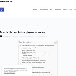 20 activités de formation avec le mindmapping – Formation 3.0