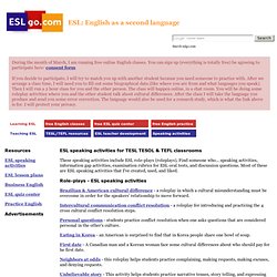 ROLEPLAYS-ESL speaking activities: communicative activities for oral fluency