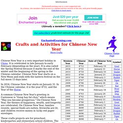 Crafts and Activities for Chinese New Year