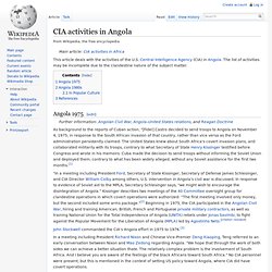 CIA activities in Angola