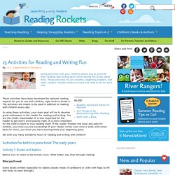 25 Activities for Reading and Writing Fun