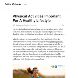 Importance of Physical Activities To Maintain Your Weight