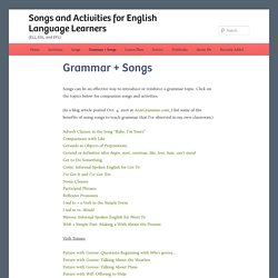 Songs and Activities for English Language Learners