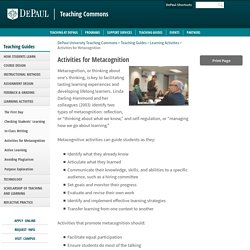 DePaul University Teaching Commons