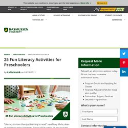 15 Literacy Activities for Preschoolers