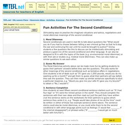 Fun Activities For The Second Conditional