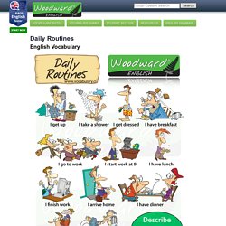 Daily Routines and Activities - English Vocabulary - Vocabulario Inglés Rutinas Diarias