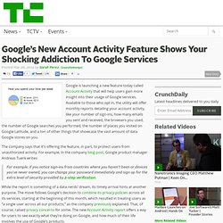 Google’s New Account Activity Feature Shows Your Shocking Addiction To Google Services