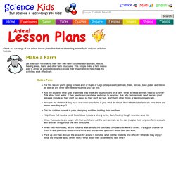 Make a Farm Activity - Fun Farm Animal Lesson Plan, Science for Kids