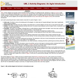 UML 2 Activity Diagrams: An Agile Introduction