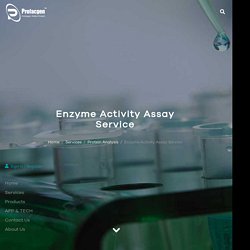 Enzyme Activity Assay Service - Profacgen