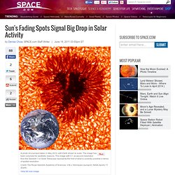Sun's Fading Spots Signal Big Drop in Solar Activity