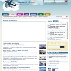 Actualité aéronautique - page 1 - AeroWeb-fr.net