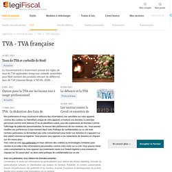 Actualité sur TVA française - tVA - LégiFiscal