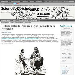 Histoire et Bande Dessinée à Lyon : actualité de la Recherche