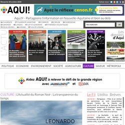 L'Actualité du Roman Noir : La transparence du temps