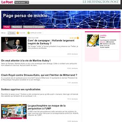 L'actualité vue par micklo sur LePost.fr