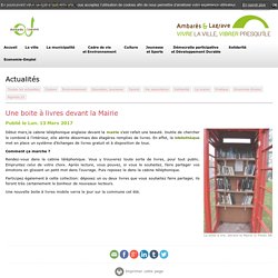 Actualités - Une boite à livres devant la Mairie 13/03/2017 - Ambarès & Lagrave