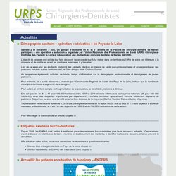 URPS des Chirurgiens Dentistes des Pays de la Loire