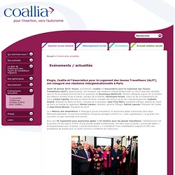 Actualités de Coallia pour l'accueil, l'habitat social, le dispositif solibail - Coallia