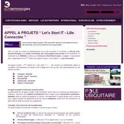 APPEL A PROJETS “ Let’s Start IT - Lille Connectée ”