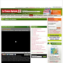FRANCE AGRICOLE 13/09/12 Flambée des grains - « La situation est explosive » (Michel Prugue, Coop de France)