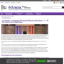 Page EDUSCOL dédiée